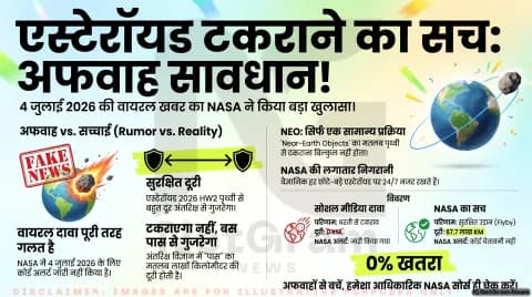 क्या 4 जुलाई 2026 को धरती से टकराएगा विशाल एस्टेरॉयड? जानिए NASA ने क्या कहा और वायरल दावा कितना सच है
