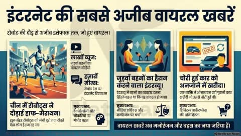 रोबोटों की दौड़ से लेकर सिंक्रोनाइज़ इंटरव्यू तक, इंटरनेट पर छाई दुनिया की सबसे अजीब वायरल खबरें
