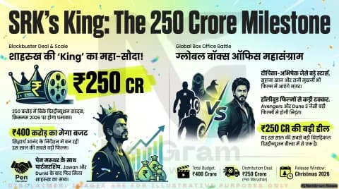 शाहरुख खान की ‘King’ के डिस्ट्रीब्यूशन राइट्स 250 करोड़ में बिके, क्रिसमस 2026 पर होगी बड़ी रिलीज