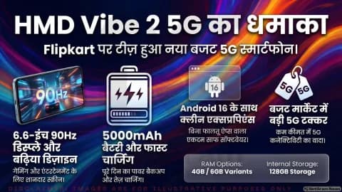 HMD Vibe 2 5G: बजट 5G सेगमेंट में बढ़ेगी टक्कर, जल्द लॉन्च के संकेत