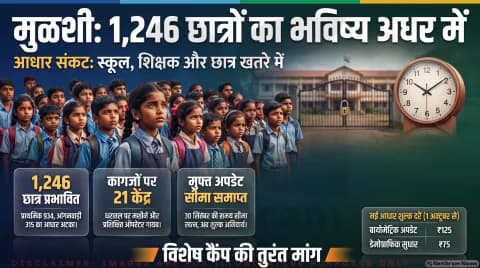 मुळशी के 934 स्कूली और 315 आंगनवाड़ी छात्रों का भविष्य अधर में; विशेष कैंप की मांग: Maharashtra Primary Education Updates