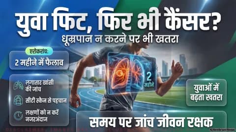 2 हफ्ते से ज्यादा खांसी को न समझें सामान्य; जानिए युवा और फिट लोगों में जांच के नियम: Lung Cancer in Non-Smokers Alert 2026