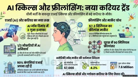जून 2026 जॉब रिपोर्ट: धीमी भर्ती के बीच AI Skills और Freelancing बने नए करियर की ताकत