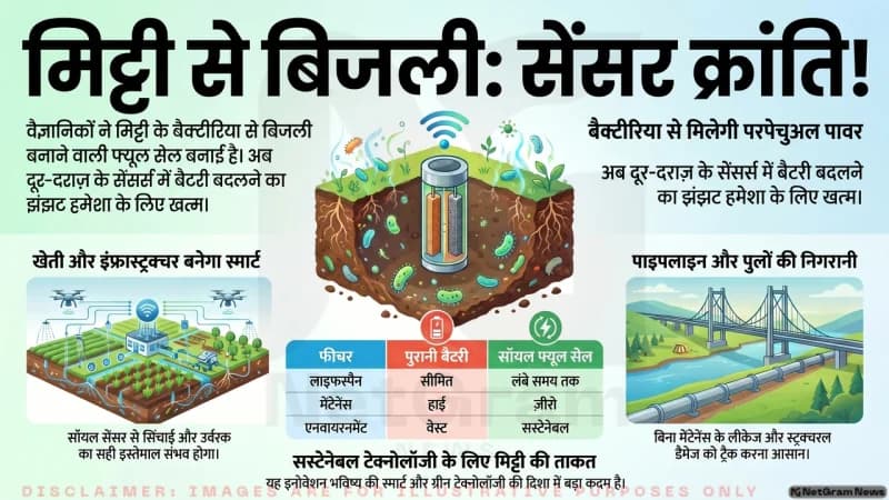 मिट्टी से बिजली बनाने वाली नई टेक्नोलॉजी, IoT सेंसर के लिए गेमचेंजर साबित हो सकती है
