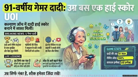 91 साल की ‘गेमर दादी’: वेलफेयर चेक के दौरान सामने आई दिल छू लेने वाली कहानी