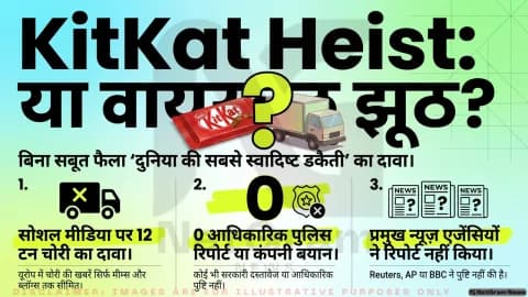 क्या सच में 12 टन KitKat चोरी हो गई? वायरल #KITKATHEIST दावे की पड़ताल