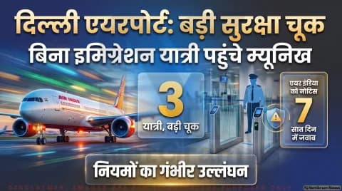 दिल्ली एयरपोर्ट पर बिना इमिग्रेशन जांच म्यूनिख पहुंचे यात्री; नागरिक उड्डयन मंत्रालय ने एयर इंडिया से मांगा 7 दिन में जवाब : Aviation Security Lapse Alert
