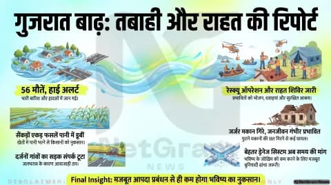 अगर आप भी गुजरात के प्रभावित इलाकों में हैं या यात्रा कर रहे हैं, तो सावधान! राहत शिविरों और जलभराव की पूरी ग्राउंड रिपोर्ट