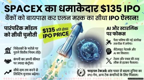 स्पेसएक्स ने IPO की कीमत खुद तय कर सबको चौंकाया, 135 डॉलर प्रति शेयर का ऐलान