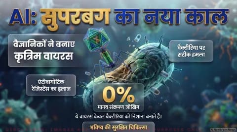 अगर आप भी मानते हैं कि AI केवल फोटो और टेक्स्ट बनाता है, तो थोड़ा ठहरिए! तुरंत जानें लैब में डिजाइन किए गए फेजेस (Phages) का  सच