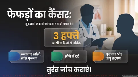 लंग कैंसर के शुरुआती लक्षणों की चेतावनी: लगातार खांसी और सीने में दर्द; तुरंत पढ़ें पल्मोनोलॉजिस्ट्स की सलाह