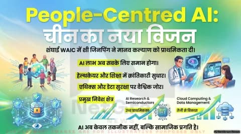 शंघाई में World AI Conference: शी जिनपिंग ने लोगों‑केंद्रित AI विकास पर दिया ज़ोर