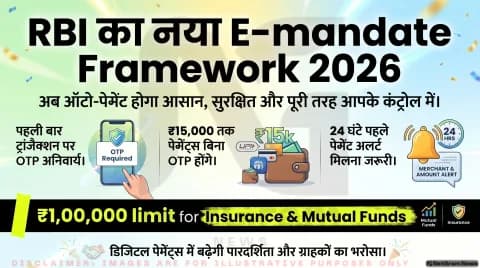 RBI का नया Digital Payments E-mandate Framework 2026: ऑटो-डेबिट होगा आसान, लेकिन ज्यादा सुरक्षित और नियंत्रित