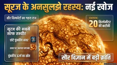 Inouye Solar Telescope Updates: प्लाज्मा ग्रेन्यूल्स के किनारों पर वोर्टिसेस, मैग्नेटिक रीकनेक्शन और ऊर्जा संचय की रिपोर्ट